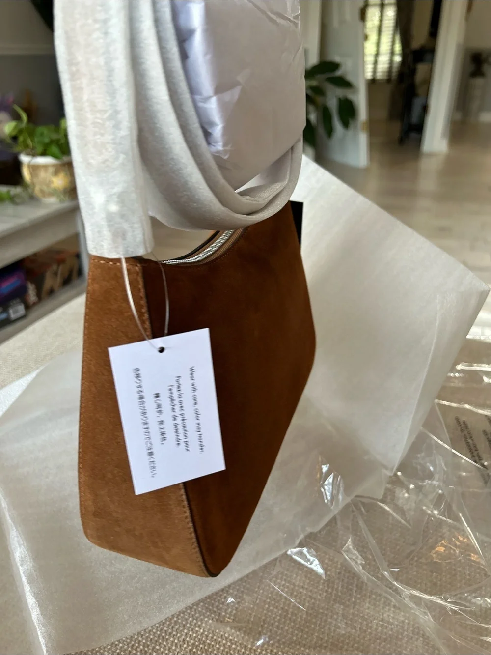 NWT KATE SPADE MARGOT suede shoulder bag.